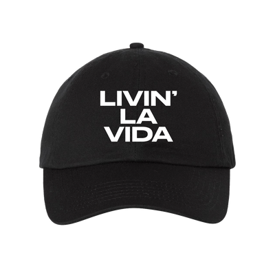 LIVIN LA VIDA BLACK DAD HAT Front