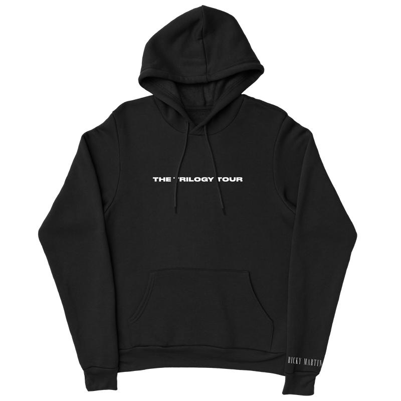 Title Collage Black Pullover Hoodie Front