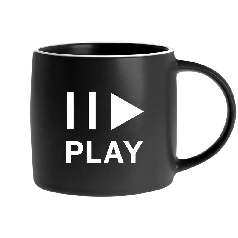 Play Black Coffee Mug Side 1